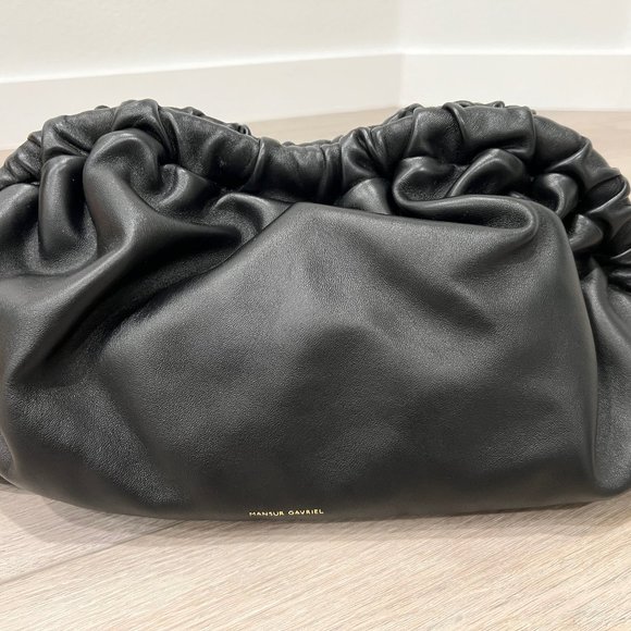 Mansur Gavriel Black Oversized Cloud Clutch - Picture 1 of 6